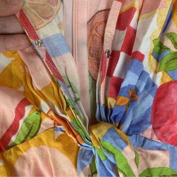 White Closet women's large Element Multicolor Floral Dress maxi tropical farm ri - Picture 6 of 14